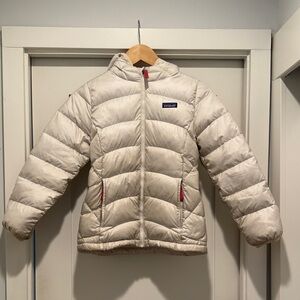 Patagonia Kids White Puffer Coat